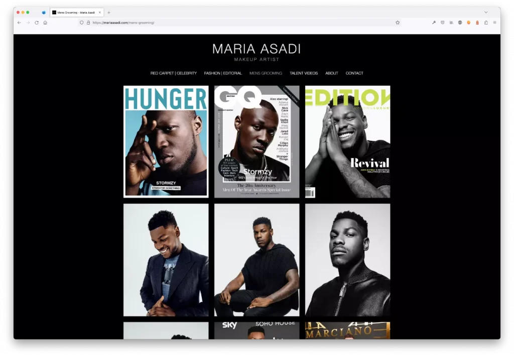 maria asadi makeup artist website