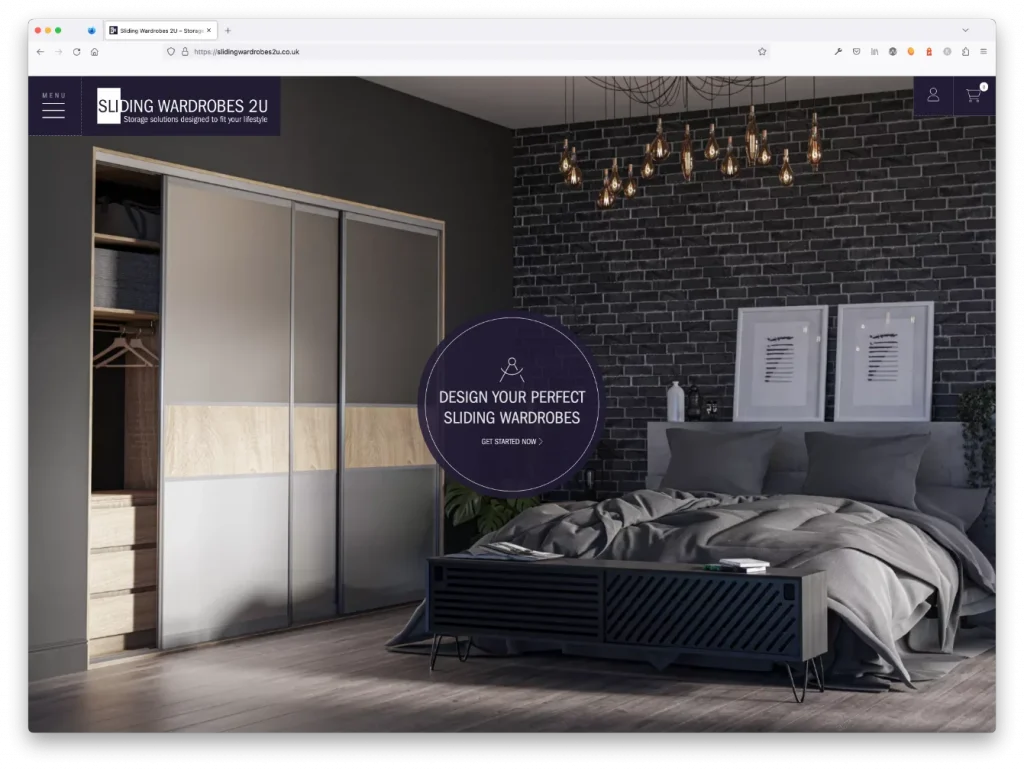 sliding wardrobes 2u image of their website
