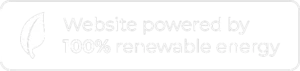 website powered by 100% renwewable energy