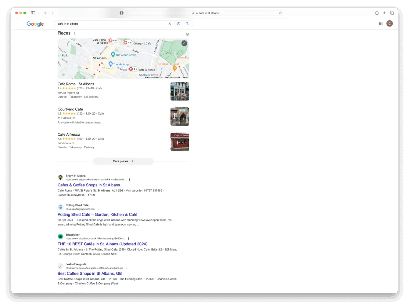 St Albans Local SEO Example