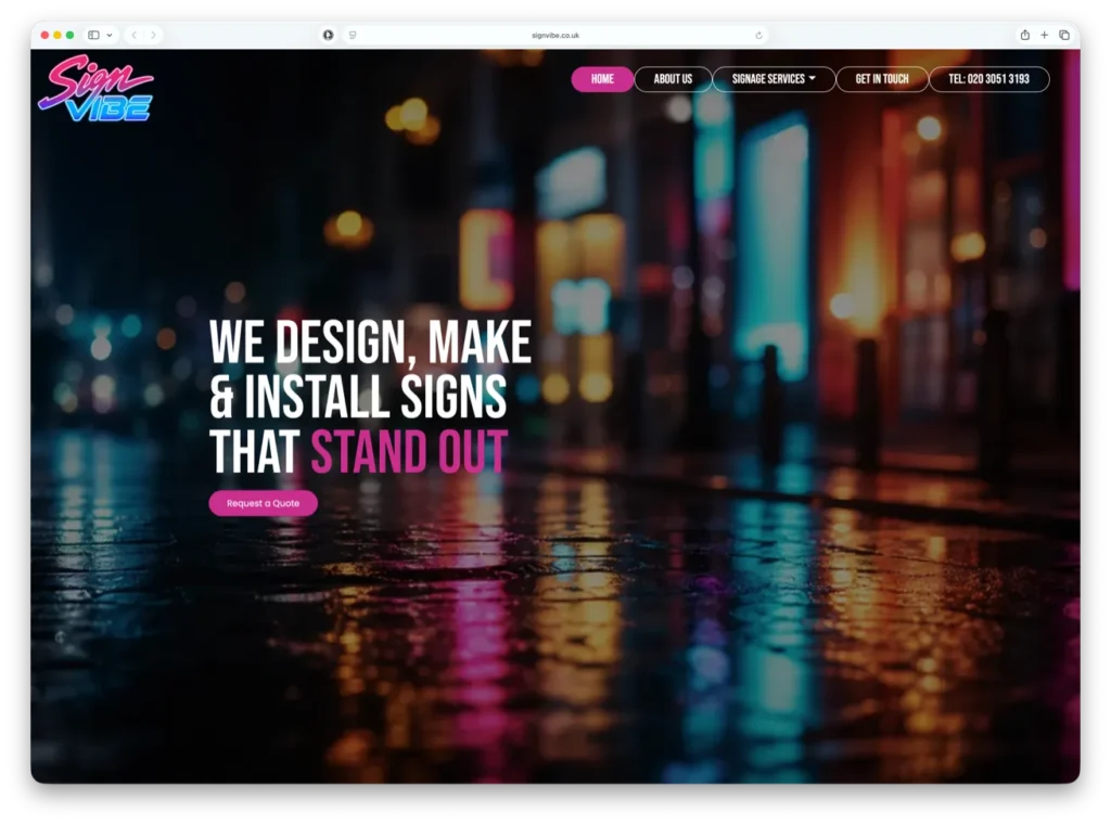 sign vibe website